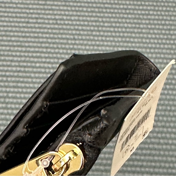 Michael Michael Kors Womens Small Zip Leather Wallet Card Case Jet Set Black NWT - Picture 10 of 17